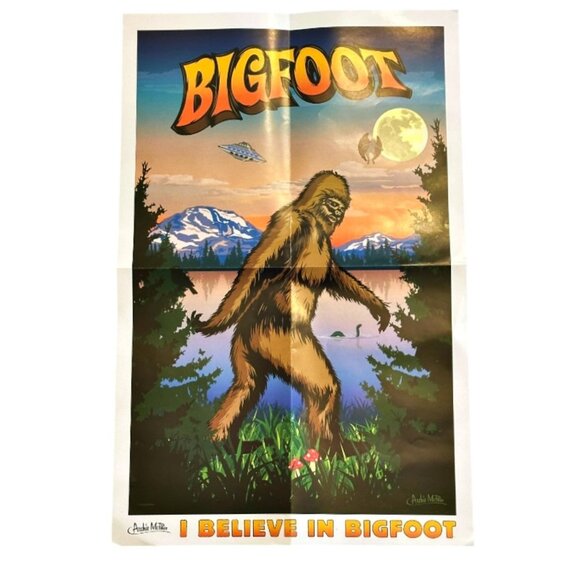 Archie McPhee I Believe in Bigfoot 1000 Piece Jigsaw Puzzle and Poster COMPLETE - Picture 8 of 10